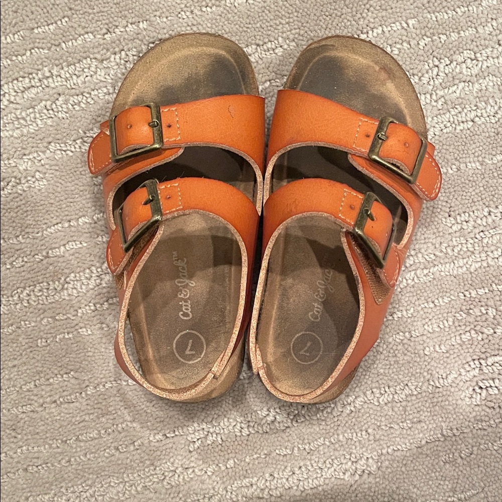 *5 for &20*Cat & Jack brown Velcro closure sandals size 7